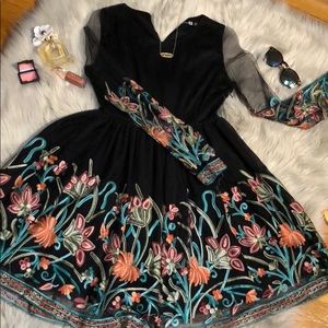 Fun embroidered semi-formal dress.